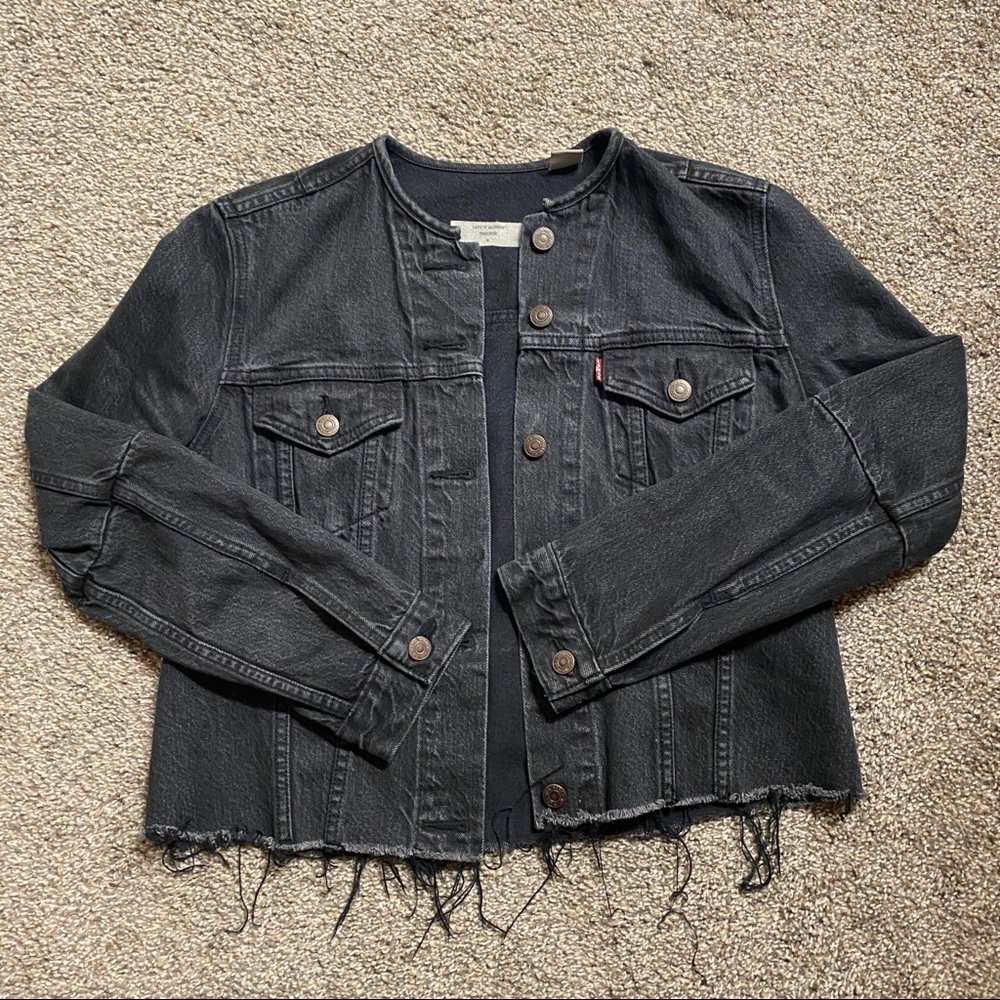 Levi’s Altered Collarless Trucker Jacket